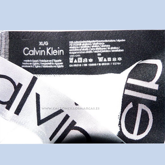 Slip Calvin Klein Hombre Steel Blateado Negro Blanco